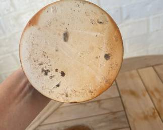 Set of 3 - Vintage - Red Glazed Bamboo Candle Stick Holders $60