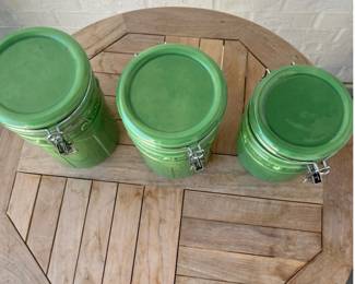 Vintage - Andrea by Sadek - Three Storage Canisters $75