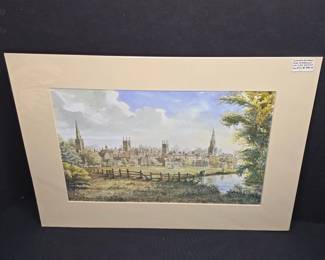 "Stamford from the Meadows", Limited edition and signed by the artist