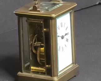 Victorian French Brass Carriage Clock