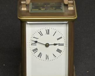 Victorian French Brass Carriage Clock