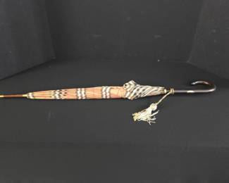 Burberry Umbrella Wood Nova Check