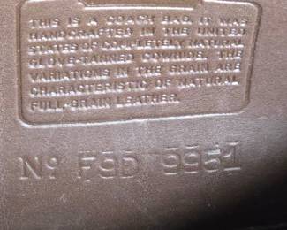 Vintage Coach Patricia's Legacy Leather Front Flap Crossbody Bag