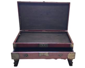 Chinese Red Lacquered Chest