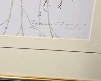 Thomas Quin n Birds Pintails Killdeer Signed Framed