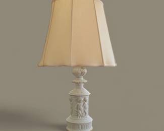 Gerold Porzellan Bavaria Dresdan Cherub Lamp