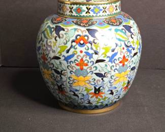 Chinese Cloisonne covered Pot