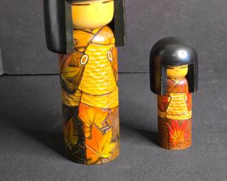 Vintage Kokeshi Dolls