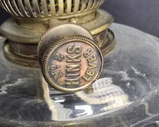 James Hinks Antique Oil Lamp