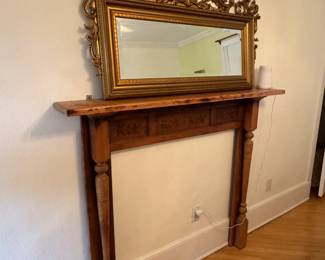 Vintage mantlepiece and mantle mirror, ready to make your own.