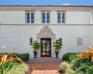 Please enter through the front door.