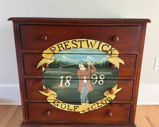 Golf themed set of drawers perfect for a little golfer.