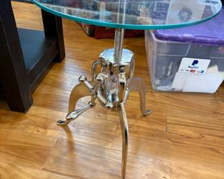 Glass Top Side Table