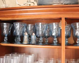 Fenton Jamestown Blue Glasses 