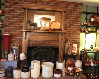 Antique Oak Mantel