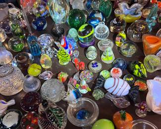 Example of Antique glass/Paperweights. Will be updated.