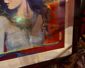 Signed by peter max And Taylor swift lithograph 