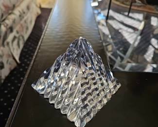 Faceted Crystal Paper Weight!