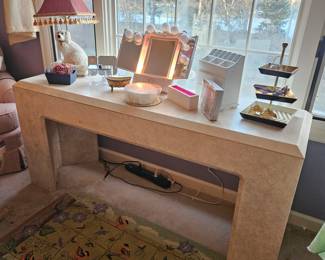 Vtg Fiberglass Sofa Table!