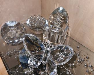 Crystal Bowl Filled with Mini Balls,