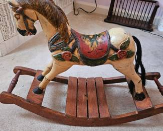 VTG Wooden Rocking Horse!