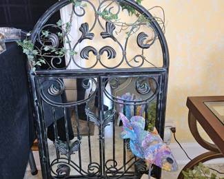 Wrought Iron Ornate Mirror!