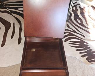 Vtg 1991 Bombay Co. Solid Cherry Wood Lap Writing Desk!