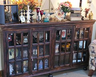 Antique Credenza/Curio Bookshelf!
