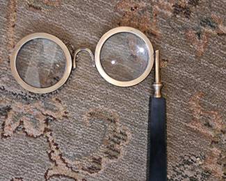 Brass and Resin Spectacle Magnifying Glass!