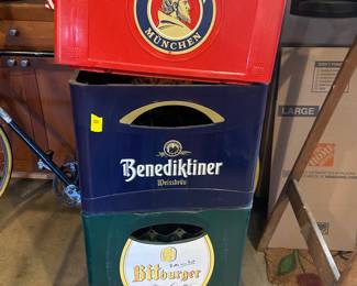 German beer crates.