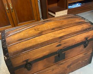 Antique wooden chest.
