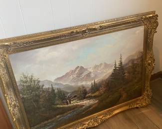 Vintage framed artwork.