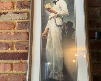 Vintage framed painting.