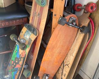 Skateboards.