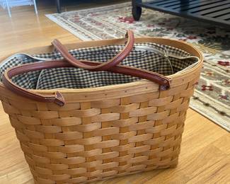Longaberger basket tote.