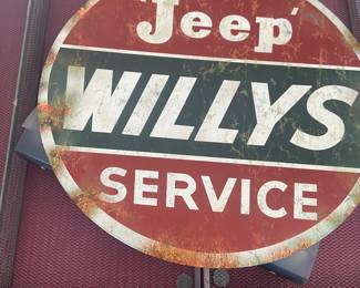 Jeep Willys Service sign.