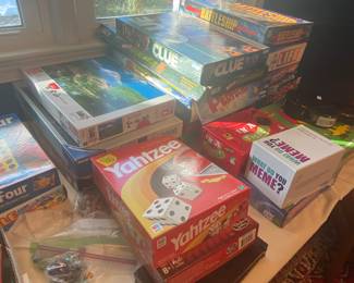 Nice selection of board games.