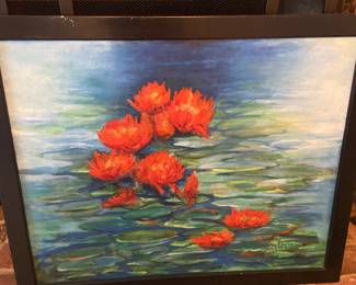 Painting of flowers.