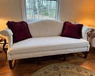 William Alan Inc. Camelback Upholstered Sofa (33"D x 80"W x 35" Back Height)