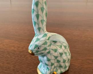 Herend Porcelain Rabbit Figurine