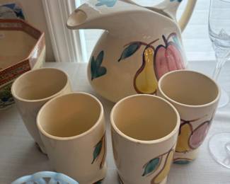 Puritan Apple Pear Pitcher with 4 Cups
