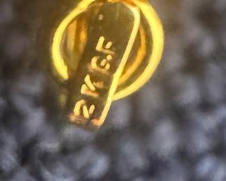 14K Gold Necklace with 12K Gold Filled Pendant