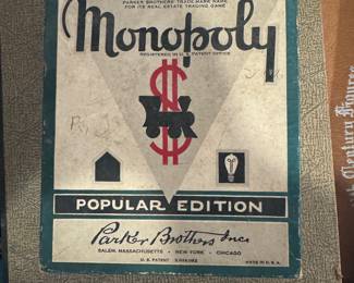 1951-52 Monopoly Popular Edition Game - Complete