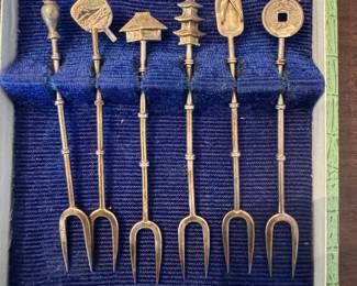 Sterling Silver Hors d'oeuvre Fork Set (6pc)