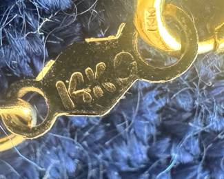 14K Gold Matching Necklace & Bracelet