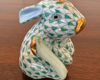 Herend Porcelain Rabbit Figurine
