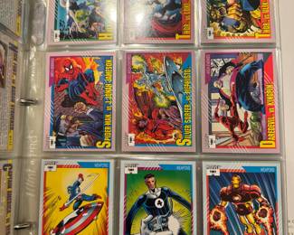 Marvel Superhero Trading Cards 1990-1993 Editions (Approx 575 cards total)