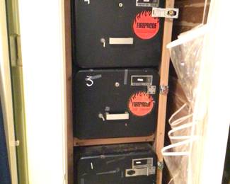 4 Fireproof safes. $100 each