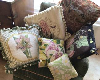 Needlepoint antique pillows $45 each