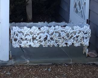 Wrought iron outdoor planter. Needs a spray of fresh paint $95